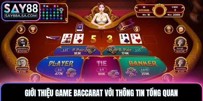 Giới thiệu game Baccarat với thông tin tổng quan